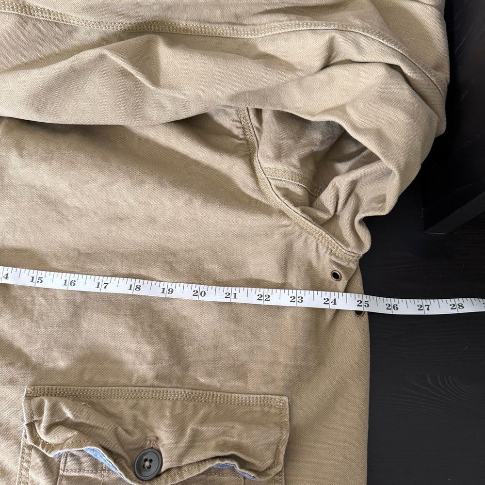 Levi's Bomber Jacket Mens Sz XL Tan Canvas Full Zip Button Mechanics 1155-1-8-73 - Picture 14 of 15